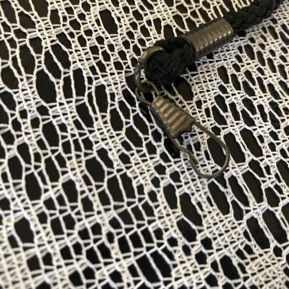 Vintage Black Satin Evening Bag Purse with Rhinestones - Picture 7 of 11